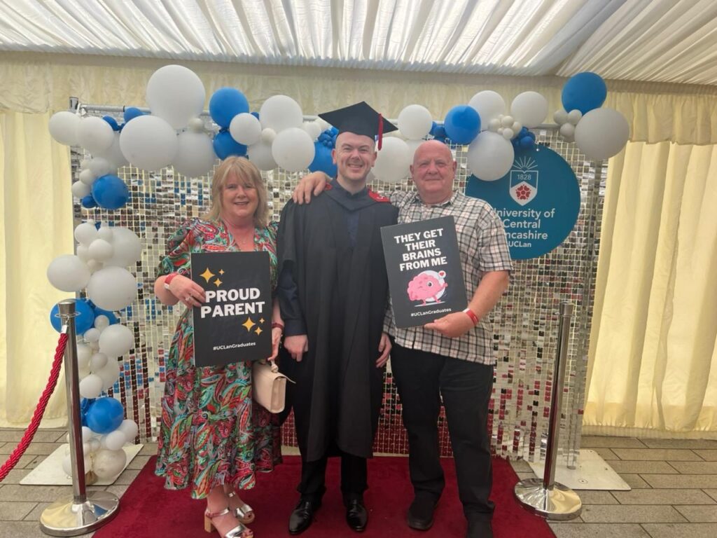 Dion Jones earned a Postgraduate Certificate in Journalism Innovation and Leadership with distinction from the University of Central Lancashire
