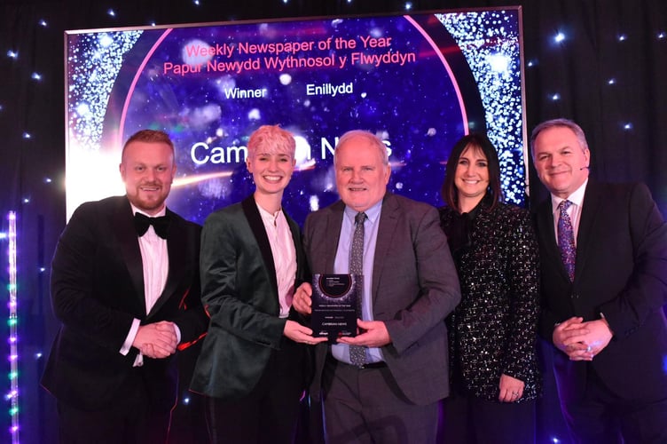 The Cambrian News named Weekly Newspaper of the Year