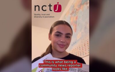 Community news reporter featured in journalism study campaign